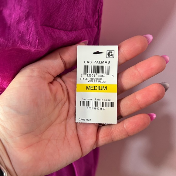 Thalia Sodi Maxi Dress Fuchsia chain detail - Picture 3 of 12